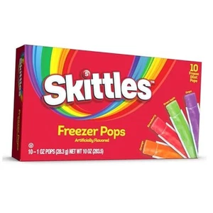 Fat Free Freezer Bars, Assorted Flavors, 1 Oz 10 Ounce (Pack of 1) Skittles - Picture 1 of 2