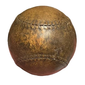 Antigua figura de béisbol Lemo Peel de cuero marrón de la década de 1880 de ocho de la era antigua - Imagen 1 de 8