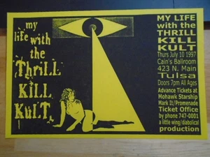 RARE My Life With Thrill Kill Kult 1997 tour CONCERT FLYER Death Ride 69 CAIN'S - Bild 1 von 1
