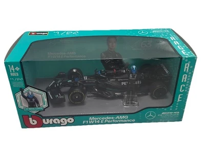 Burago 1:24 Fórmula 1 MERCEDES-AMG F1 W14 E Performance con figura de George Russell Foto 1 de 4