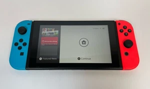 Nintendo Switch with Neon Blue and Neon Red Joy-Con HAC-001 - [SHIPS FAST] - Picture 1 of 11