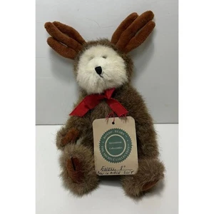 Boyd's Bears 8" Plush Ewell Bear in Moose Suit Collectible Jointed - Picture 1 of 5