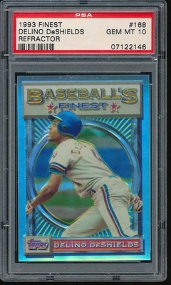 Finest refractor Delino DeShields 1993 #168 PSA 10 - Exposiciones Foto 1 de 3