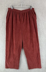Alfred Dunner Stretch Hose Damen 18 Burnt Orange Gummibund Cord - Bild 1 von 12