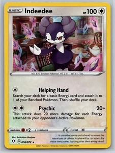 Nuevo Indeedee 056/072 Holo Raro Shining Fates Pokemon 2021 - Imagen 1 de 2
