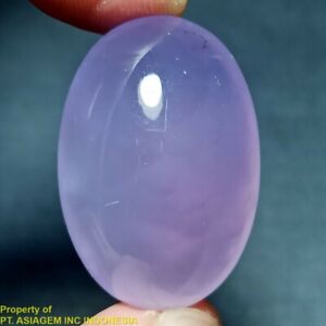46ct VIOLET PURPLE CHALCEDONY diackethyst Oval Cab ~100% NATURAL Untreated~