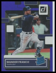 Donruss Holo 2022 púrpura #34 Wander Franco Tampa Bay Rays - Imagen 1 de 1