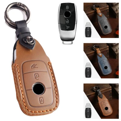 Funda de cuero para llavero Mercedes-Benz GLC GLK GLS S C300 E300 S450 G500 Foto 1 de 4