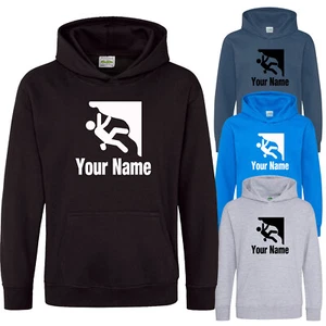 Childs Hoodie Climber Hoodie Personalised Kids Rock Climbing Hoody Boys Girls - Bild 1 von 7