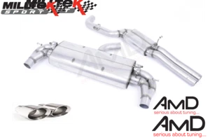 Milltek Audi RS3 8V Cat Back Exhaust Resonated Oval Trims EC Approved SSXAU767 - Picture 1 of 1