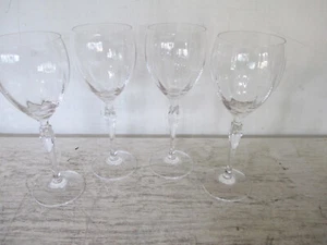 4er Set Mikasa Kristall Wasserkelche/Weingläser 8oz Top Zustand - Bild 1 von 5