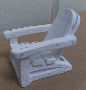 Miniature White Adirondack Chair card holder - Picture 1 of 8