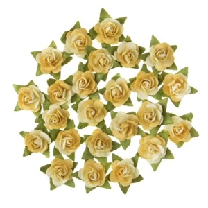 0.6" Mini Rosa Amarillo Claro 24/pk - Adorno Floral Darice #30062036 - Imagen 1 de 1