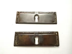 2 llaveros Art Nouveau latón formato transversal - Imagen 1 de 4