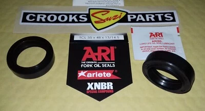 Juego de juntas de aceite de horquilla FOS003R / 51153-34730 Suzuki GT750 35x48x13/14,5 mm de Ariete Foto 1 de 4