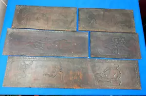 5 Vintage Tooled Leather Strips ~ ATTN Artisan ~ Handbag, Purse, RePurp ~ Mexico - Picture 1 of 24
