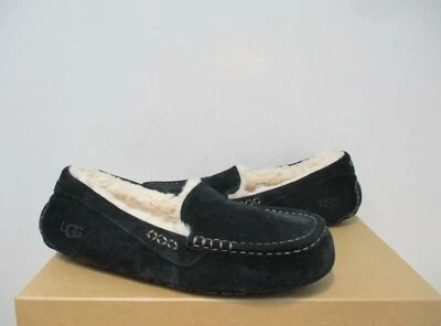 UGG Women's ANSLEY Suede Slipper Shoe BLACK Suede 8US NWOB $100 MSRP - Image 1 of 4
