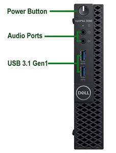 Dell 3060 Intel(R) Core(TM) i3-8100T CPU @ 3.10GHz, Wlan - Bild 1 von 7