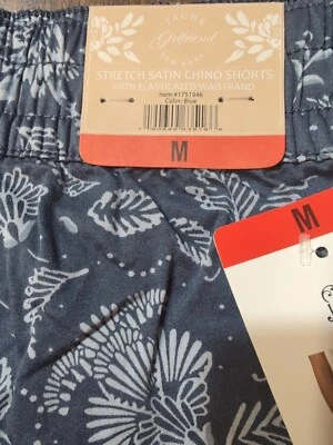 Шорты-чино Jachs Girlfriend женские размер средний с принтом, синие с цветочным рисунком - Изображение 1 из 4