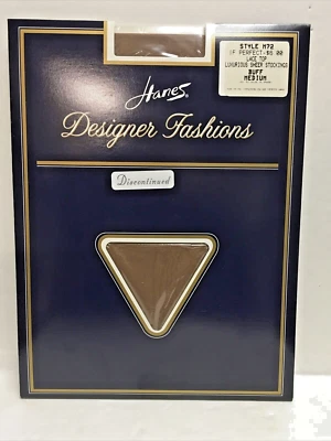 LOTE DE 2 Meias de Renda Top Coxa Alta Hanes Designer Moda BUFF Tamanho Médio - Imagem 1 de 2