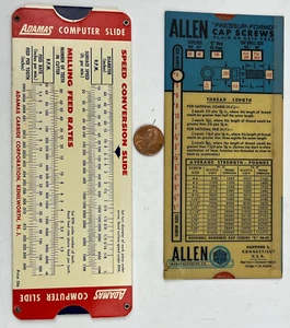 2 Werberechner 1948 Allen Mfg. Gewindestifte mit Innensechskant, 1959 Adamas Carbide - Bild 1 von 13