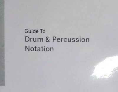 Guide to Drum & Percussion Notation - Double Sided  - FREE Shipping - Image 1 of 4