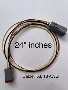 4 Pin Deutsch DT04-4P DT06-4S waterproof electrical connector Assembly 24” Inche - Picture 1 of 2