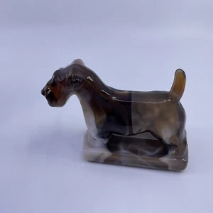 Imperial Glass Company Caramel Carmel Slag Dog - Scottie Figurine - Picture 1 of 8