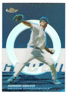 2005 Topps Finest Blue Refractor #131 Shawn Green Arizona Diamondbacks ###/299 - Picture 1 of 1