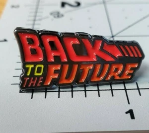 Back to The Future Logo Pin 1 1/4 inches wide - Picture 1 of 2