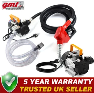 230V ELECTRIC DIESEL FUEL TRANSFER PUMP OIL DISPENSER 60L / MIN 550W UK - Picture 1 of 12