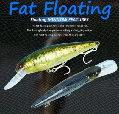 ESCA ARTIFICIALE MINNOW SPINNING TRAINA MARE, LAGO FLOATING 20 GR - Immagine 1 di 4