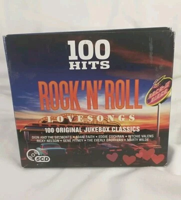  100 HITS ROCK 'N' ROLL LOVE SONGS - DION BUDDY HOLLY GENE VINCENT - 5 CDS  Foto 1 de 4