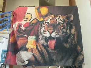 Vintage Circus Clown Lou Jacobs Wall Hanging 115 Inches By 95 In. Ringling Bros - Picture 1 of 4
