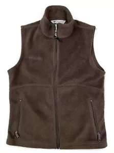 Chaleco polar con cremallera completa Columbia Sportswear Co para mujer GORPcore Preppy marrón talla S - Imagen 1 de 5