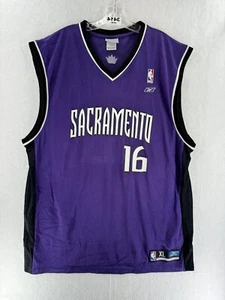 Vintage Reebok Peja Stojakovic #16 Sacramento Kings Jersey Sz L Rare - Picture 1 of 12