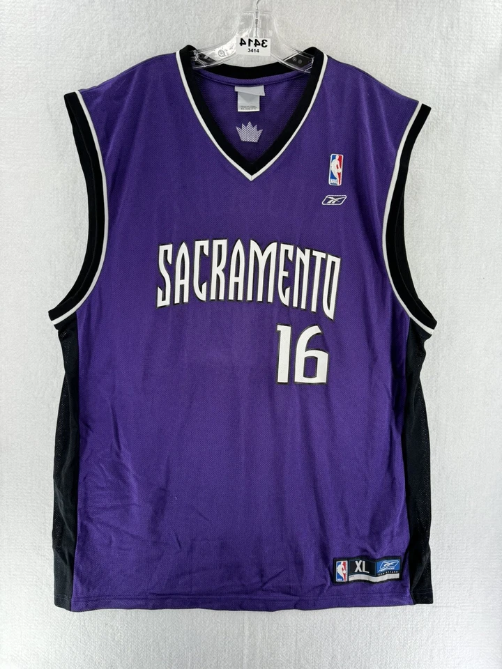 Camiseta deportiva vintage Reebok Peja Stojakovic #16 Sacramento Kings talla L rara Foto 1 de 4