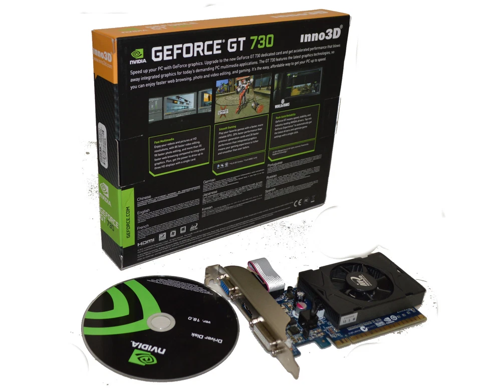 NVIDIA Geforce GT 730 2GB   PCI Express 2.1  Video Graphics Card HMDI DVI VGA - Image 1 of 1