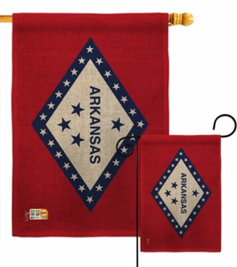 Arkansas Garden Flag Americana States Decorative Small Gift Yard House Banner - Picture 1 of 19