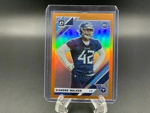 2019 DONRUSS OPTIC #141 D'ANDRE WALKER ORANGE PRIZM /199 SP ROOKIE CARD TITANS - Picture 1 of 3