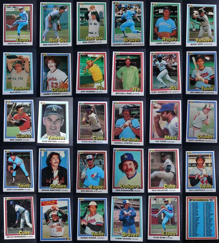 1981 Donruss Baseball Cards Complete Your Set You U Pick From List 401-600 - Image 1 of 1