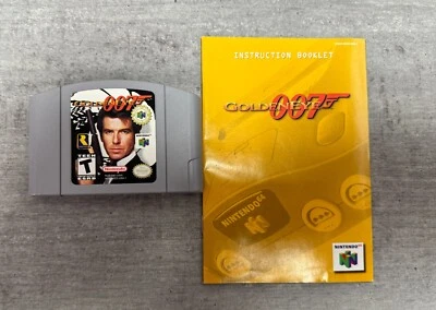 GoldenEye 007 (Nintendo 64, 1997) N64 - booklet - Authentic - TESTED - Works  - Image 1 of 4