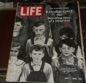 MLK Assassin James Earl Ray Life Magazine, May 3, 1968-James as a Youngster - Bild 1 von 1