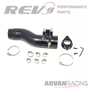 Entrada turbo de silicona para WRX 2.0T 15-21 aumento de volumen de admisión negro - Imagen 1 de 12