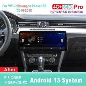Android Car Stereo For Volkswagen Passat B8 2016-2018 Navigation Carplay Radio - Picture 1 of 8