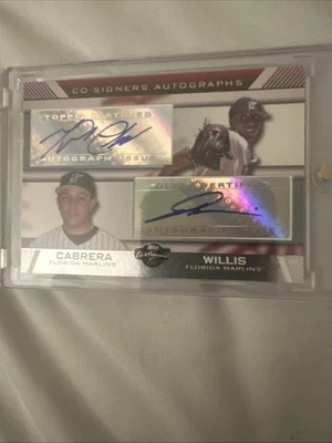 2007 Topps Co-Signers - Co-Signers Autographs Miguel Cabrera, Dontrelle... - Image 1 of 2