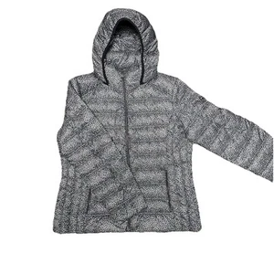 Michael Kors Leopard Print Packable Hooded Down Puffer Jacket Womens Size XL - Picture 1 of 10