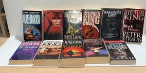 Lot Of 11 Stephen King Signet Paperback Books Salems Lot Children Of The Corn - Picture 1 of 22
