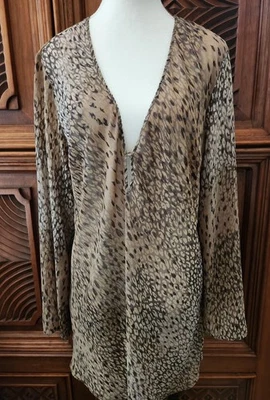 Talla L VICTORIA'S SECRET Animal Print Swin Cubre Transparente Foto 1 de 4