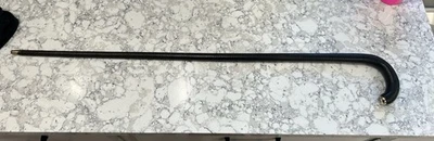 Bastón de autodefensa de metal envuelto en cuero antiguo del siglo XIX. Muy buen estado. Foto 1 de 4